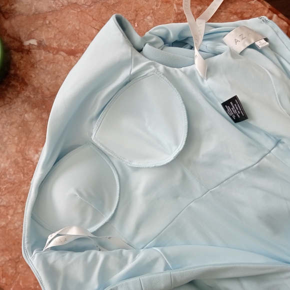 AZAZIE  One-Shoulder Light Blue Dress - Picture 9 of 11